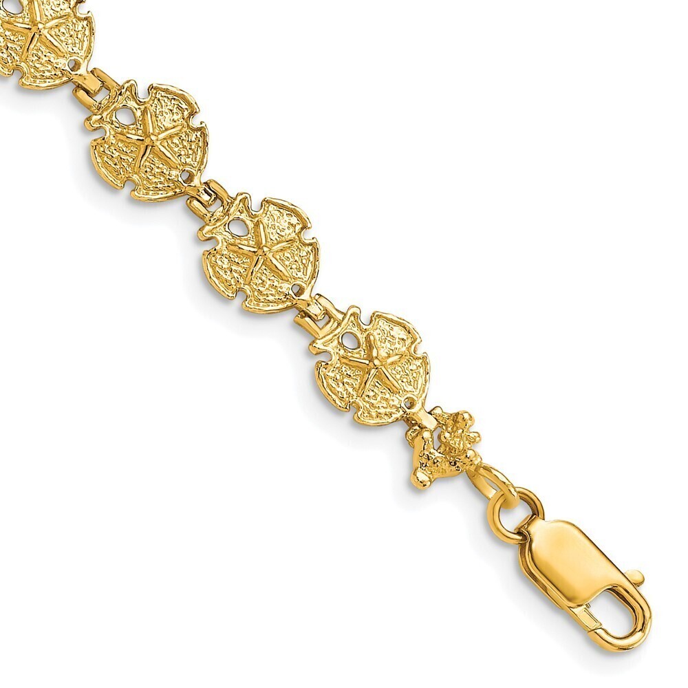 Kazi Luxury 14k Sand Dollar Bracelet